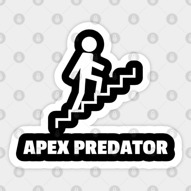 Two steps at a time (Apex Predator) Sticker by raosnop